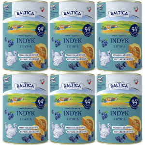 BALTICA Chutě regionů Mono Krůta s dýní - mokré krmivo pro psy - 6x400g