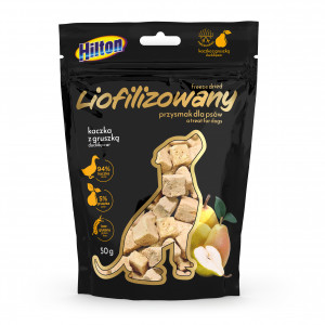 HILTON Freeze-dried treats with duck and pear - pamlsek pro psa - 50g