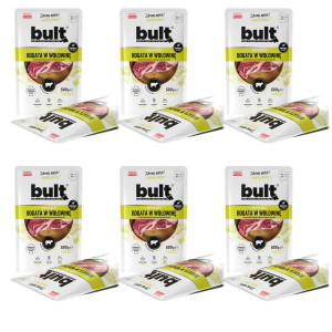 BULT Masová konzerva bohatá na hovězí – mokré krmivo pro psy – 6x500g