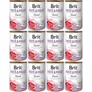 BRIT Paté & Meat Lamb mokré krmivo pro psy - 12x400g