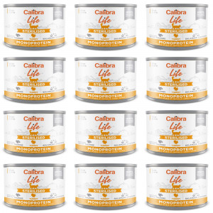 CALIBRA Cat Life Sterilised Turkey - mokré krmivo pro kočky - 12x200g