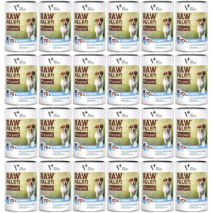 VETEXPERT Raw Paleo Puppy Mono Treska - vlhké krmivo pro štěňata - 24x400g