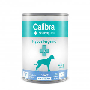 CALIBRA VD Dog Hypoallergenic Insect&Salmon - vlhké krmivo pro psy - 400g