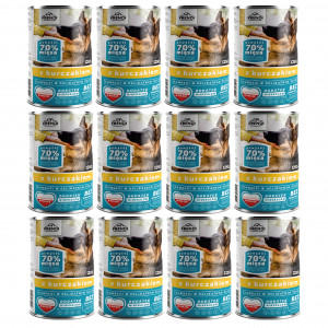 FRENDI s kuřetem kousky v jemné omáčce - mokré krmivo pro psy - 12x1250g