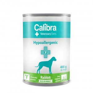 CALIBRA VD Dog Hypoallergenic Rabit&Insect - vlhké krmivo pro psy - 400g