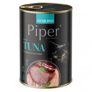 DOLINA NOTECI Piper Sterilised with tuna - mokré krmivo pro kočky - 400g
