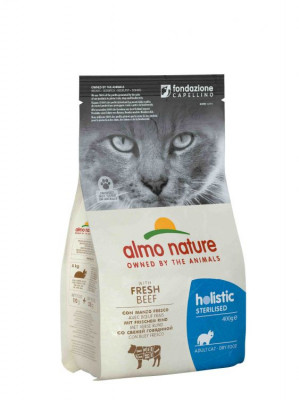 Almo Nature Holistic Sterilised Hovězí maso - suché krmivo pro kočky - 2kg