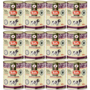 FOLK Velkopolská vynikající jelení – mokré krmivo pro psy – 12x800g