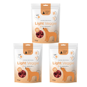 PEPE VET Light Veggie - pamlsek pro psy - 3x70 g