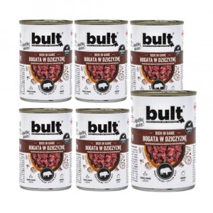 BULT Rich in game - Mokré krmivo pro psy - 6x400 g