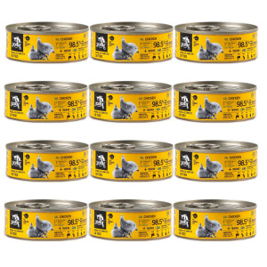 3COTY Chicken with spirulina Senior - mokré krmivo pro kočky - 12x80g