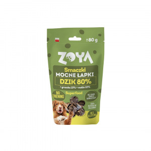 ZOYA Healthy paws Wild boar - pamlsek pro psa - 80g