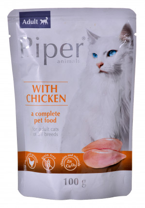 DOLINA NOTECI Piper Chicken - mokré krmivo pro kočky - 100 g 