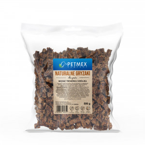 PETMEX Rabbit meat treats - pamlsek pro psa - 500g