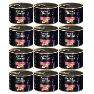 DOLINA NOTECI Premium bohaté na lososa - mokré krmivo pro kočky - 12x185g