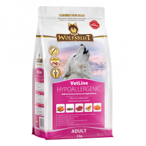 WOLFSBLUT VetLine Hypoallergenic Horse with sweet potatoes - suché krmivo pro psy - 2kg