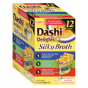 INABA Dashi Delights Silky Broth Chicken mix - mokré krmivo pro kočky - 12x40g