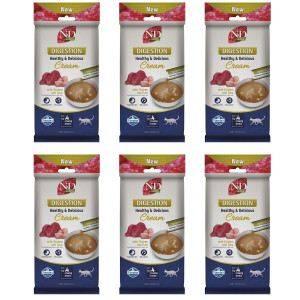 FARMINA N&D Quinoa Cat Digestion Cream with Chicken & Tuna box – pamlsek pro kočku – 6x(4x15g)