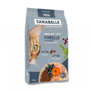 BOSCH Sanabelle Life Adult Trout with blueberries - suché krmivo pro kočky - 8kg