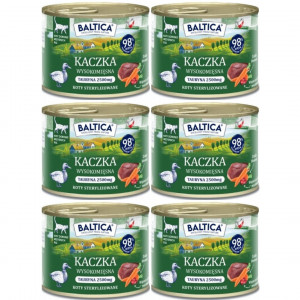 BALTICA Chuť regionů Mono Kachna - mokré krmivo pro kočky - 6x185g