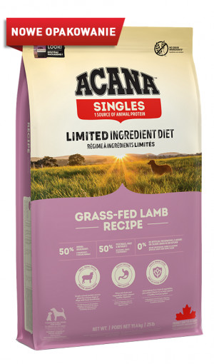 ACANA Singles Grass-Fed Lamb - suché krmivo pro psy - 11,4kg