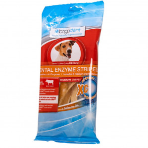 BOGAR Bogadent Dental enzyme stripes Medium Beef - pamlsek pro psa - 100g