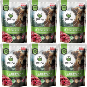 TURNA se zvěřinou – mokré krmivo pro psy – 6x400g