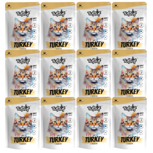 TUF TUF with turkey - mokré krmivo pro kočky - 12x300g