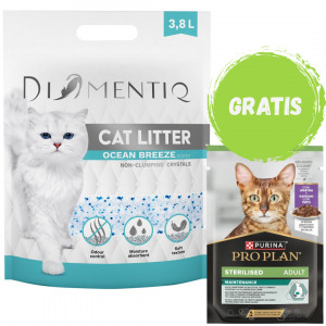 DIAMENTIQ Podestýlka Ocean Breeze nehrudkující 3,8 l + ZDARMA