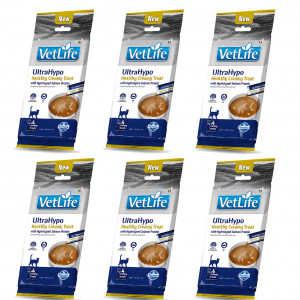 FARMINA Vet Life Cat Ultrahypo Creamy treat with Salmon box mono – pamlsek pro kočku – 6x(4x15g)