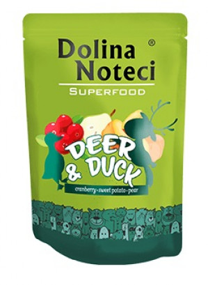 Dolina Noteci Superfood - Jelen a kachna - vlhké krmivo pro psy - 300 g