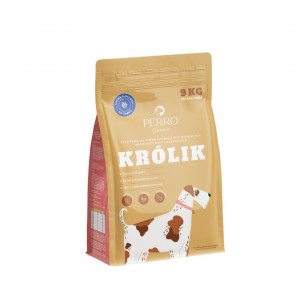PERRO Gourmet Rabbit Cold-pressed - suché krmivo pro psy - 9kg