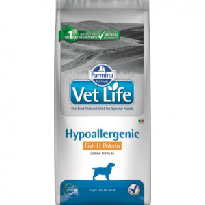 FARMINA Vet Life Hypoallergenic Canine Fish&Potato - suché krmivo pro psy - 12 kg