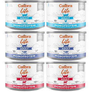 CALIBRA Cat Life Adult MIX - mokré krmivo pro kočky - 6x200g