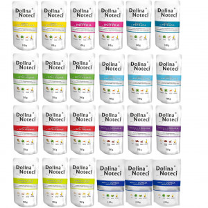 DOLINA NOTECI Premium MIX příchutí - mokré krmivo pro psy - 24x150 g