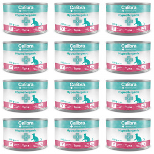 CALIBRA VD Cat Hypoallergenic Tuňák - mokré krmivo pro kočky - 12×200g