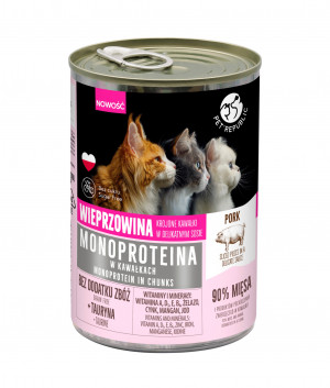PET REPUBLIC Monoprotein Pork in sauce - mokré krmivo pro kočky - 400g 