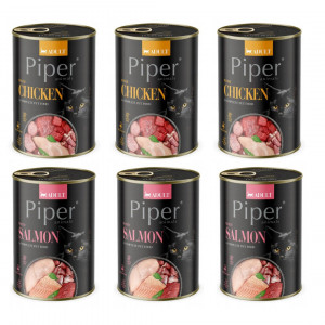 DOLINA NOTECI Piper Animals MIX Flavours - vlhké krmivo pro kočky - 6x400g