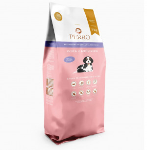 PERRO Junior Turkey with rabbit - suché krmivo pro psy - 9kg