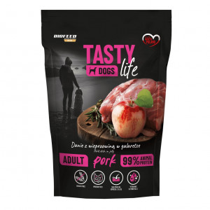 BIOFEED Tasty Dogs Life Pork - vlhké krmivo pro psy - 500g