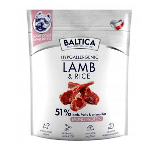 BALTICA Nutraceutic Hypoallergenic S Lamb with rice - suché krmivo pro psy - 1kg