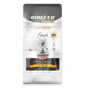 BIOFEED Euphoria Fresh Adult Mini & Small Monoprotein Turkey - suché krmivo pro psy - 8kg