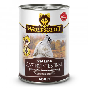 WOLFSBLUT VetLine Gastrointestinal Duck - vlhké krmivo pro psy - 395g