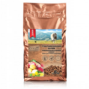 O'CANIS Premium Lamb with millet, potatoes, and red beetroot - suché krmivo pro psy - 6kg