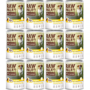 VETEXPERT Raw Paleo Puppy Mono Krůta - vlhké krmivo pro štěňata - 12x400g