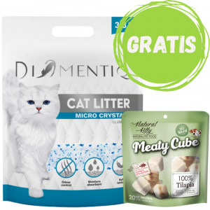 DIAMENTIQ Mikrokrystalické silikonové hrudkující stelivo pro kočky - 3,8 l + ZDARMA