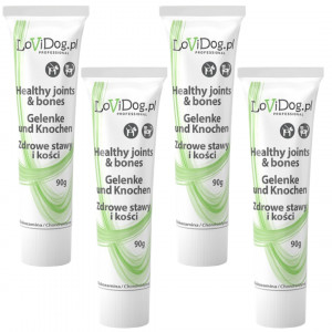 LOVIDOG Funkční pasta Zdravé klouby a kosti – pamlsek pro psa – 4x90g