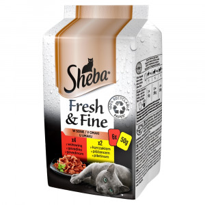 Sheba Fresh & Fine Mini Maso v omáčce 6 x 50 g