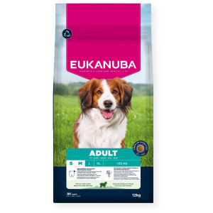 EUKANUBA Adult Small/Medium Rich in lamb & rice - suché krmivo pro psy - 12kg