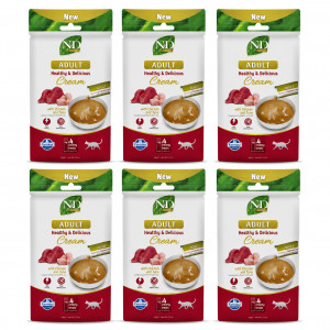 FARMINA N&D Prime Cat Cream with chicken & tuna adult box – pamlsek pro kotě – 6x(4x15g)